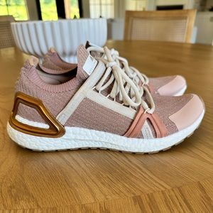 Adidas Stella McCartney tennis shoes rose gold. Size 6